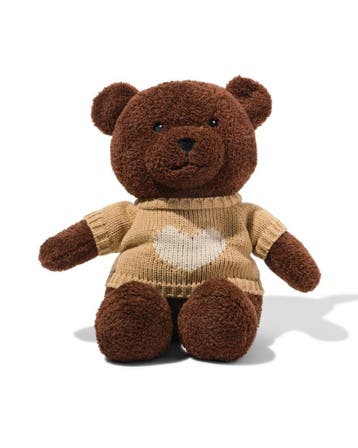 HEMA Knuffel 25x35x35cm beer met trui, Verzenden, Nieuw