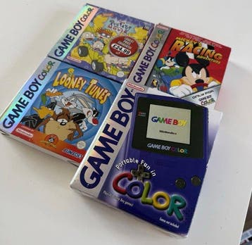 Nintendo - Gameboy Color - Videogameconsole + games, Nieuw