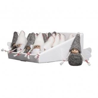 Vilt Engel engeltjes 7 cm set van 2 stuks, Hobby en Vrije tijd, Knutselen, Ophalen of Verzenden, Nieuw