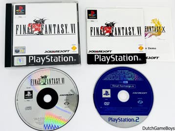 Playstation 1 / PS1 - Final Fantasy VI + Final Fantasy X Dem, Spelcomputers en Games, Verzenden, Gebruikt