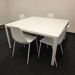 Mooie vergaderset bestaande uit 4 vergaderstoelen en vierkan, Ophalen of Verzenden, Nieuw