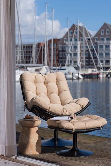 WOOOD Bink Kruk - Hout - Naturel - 40x28x28 LET OP!, Verzenden, Nieuw