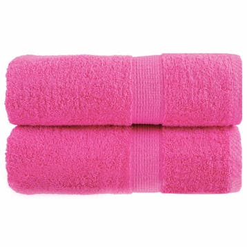 vidaXL Premium washandjes SOLUND 2 st roze 30x30 cm 600 g/m2, Verzenden, Nieuw, Roze