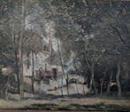 JB COROT daprés ( reproduction) - J.B COROT - Le moulin de, Antiek en Kunst, Kunst | Schilderijen | Klassiek