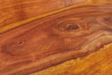 Massieve wandplank MAKASSAR 140cm bruin sheeshamhout, Ophalen of Verzenden, Nieuw