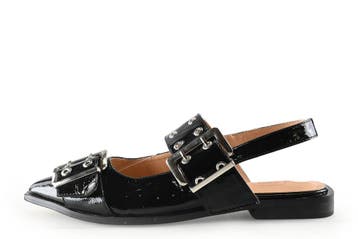 Nelson Slingbacks in maat 39 Zwart, Verzenden, Zwart, Zo goed als nieuw, Nelson