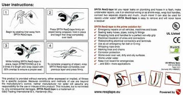 25.4mm grijs ResQ-tape vulkaniserende tape, Verzenden, Nieuw