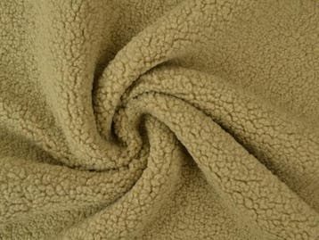 10 meter teddy bont - Donker Beige - Bouclé stoffen, Hobby en Vrije tijd, Stoffen en Lappen, 120 cm of meer, Beige, Ophalen of Verzenden