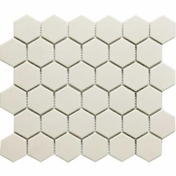 Mozaïektegel The Mosaic Factory London Hexagon 51x59 mm Wit, Ophalen of Verzenden, Nieuw