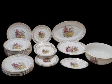 Moulin des Loups - Renoir - Tafelservies (28) - Porselein -