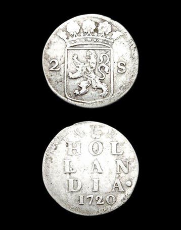 Nederland, Holland 2 Stuiver (Silver) Overdate variety, Postzegels en Munten