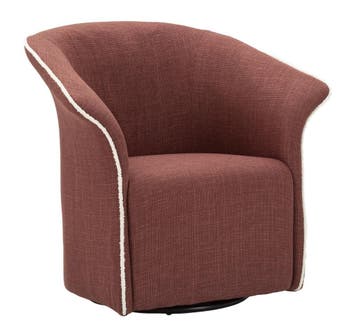 SIENA DRAAIFAUTEUIL BORDEAUX CM 83,5x66x80 (ZITHOOGTE CM 42), Huis en Inrichting, Ophalen of Verzenden, Nieuw