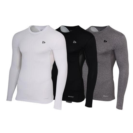 Donnay Donnay Heren - 3-Pack - Baselayer Shirt Lange Mouw  -, Kleding | Heren, T-shirts, Nieuw, Verzenden