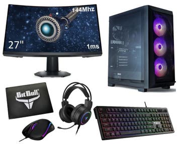 Complete 144Hz RTX 3050 Gaming PC Setup - 27 Curved Gami..., Ophalen of Verzenden, Nieuw
