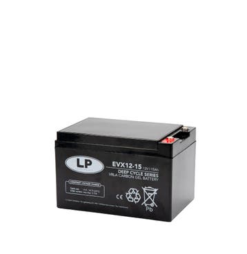 Landport (LP) AGM-GEL-Carbon accu EVX12-15 Deep Cycle 12 v, Auto-onderdelen, Ophalen of Verzenden, Nieuw
