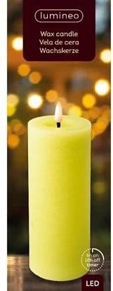 Ledkaars wax steady binnen lumineo groen warm wit ø7 cm h, Hobby en Vrije tijd, Knutselen, Nieuw, Ophalen of Verzenden