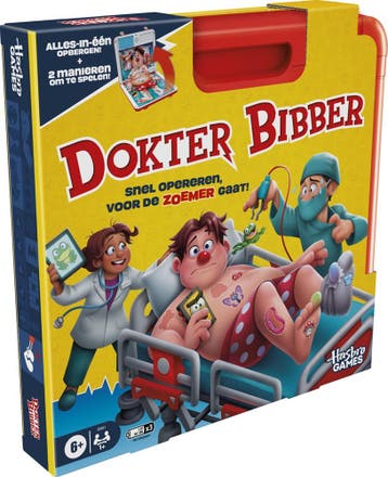 Dokter Bibber - Bordspel | Hasbro - Kinderspellen, Hobby en Vrije tijd, Verzenden, Nieuw