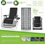 Tuinstoel - Ligstoel - Verstelbaar - Opvouwbaar - Grijs - Ti, Verzenden, Zo goed als nieuw