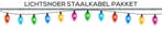 Staalkabel Lightstring Lichtsnoer Pakket voor buiten, Verzenden, Nieuw