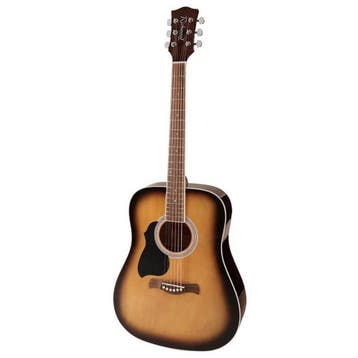 Richwood RD-12L-SB Dreadnought Akoestische Gitaar sunburst, Ophalen of Verzenden, Nieuw