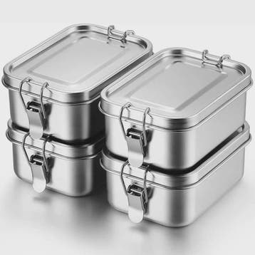 RVS Bento Lunchbox met Afsluitbare Clips - Voedselcontainer, Verzenden, Nieuw