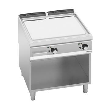 GGM Gastro | Elektrische bakplaat - 13,7kW - Glad - met open, Verzenden, Nieuw in verpakking