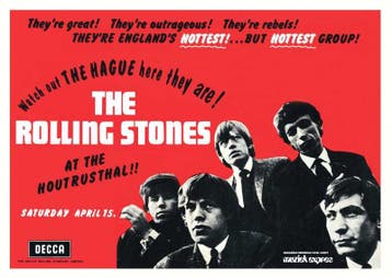 Posters - Poster Rolling Stones - Den Haag - Horizontaal, Verzenden, Zo goed als nieuw
