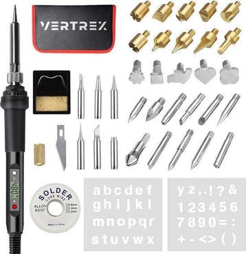 2dekans | Vertrex 2-in-1 Soldeerbout en Houtbrander Set -, Ophalen of Verzenden, Zo goed als nieuw