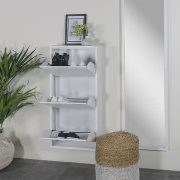 Spinder Design Billy 3 schoenenkast - wit, Verzenden, Nieuw