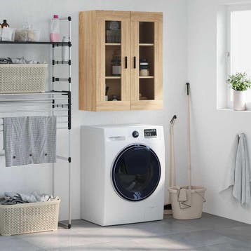 vidaXL Bovenkast 69,5x34x90 cm sonoma eikenkleurig, Minder dan 50 cm, Verzenden, Nieuw, Minder dan 100 cm