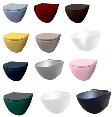 Toiletpotten, wc-pot, wandcloset: allerlei kleuren en maten, Doe-het-zelf en Verbouw, Sanitair, Verzenden, Nieuw, Steen, Toilet