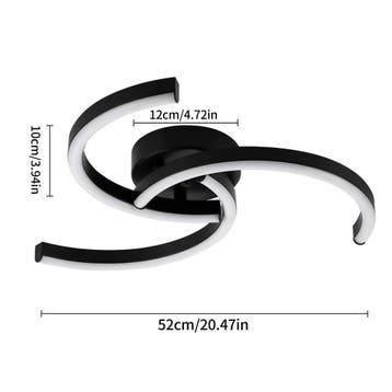 Moderne LED plafondlamp spiraal 52 cm 24W, Verzenden, Nieuw