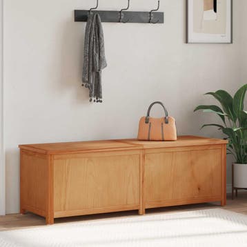 vidaXL Opbergkist 150 x 45 x 45 cm Massief Eikenhout, Huis en Inrichting, Kasten | Overige, Verzenden, Nieuw