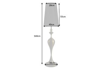 Vloerlamp LUCIE 160cm metaal goud nylon kap zwart - 41526, Huis en Inrichting, Ophalen of Verzenden, Nieuw