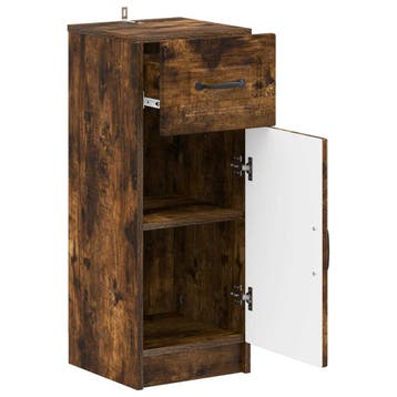 vidaXL Badkamer Opbergkast UTRECHT Gerookt eiken 30 x 31 x, Verzenden, Nieuw