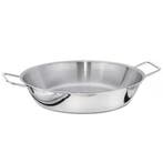GGM Gastro | Paellapan - RVS - 6 liter - 372x342mm - hoogte:, Verzenden, Nieuw