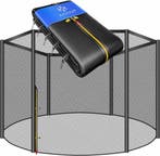 Veiligheidsnet Trampoline - 366 cm - Trampoline net - 6 Stan, Kinderen en Baby's, Speelgoed | Buiten | Trampolines, Verzenden