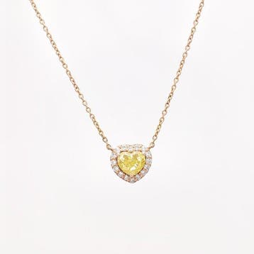 Halsketting - 14 karaat Geel goud - 0.84ct. tw. Diamant, Nieuw