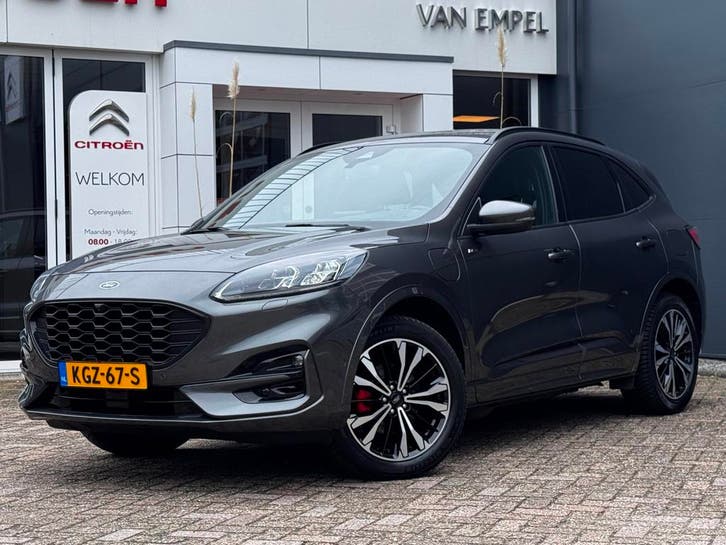 Zakelijke Lease |  Ford Kuga 2.5 PHEV ST-Line X | Trekhaak |, Auto's, Ford, Dealer onderhouden, Lease, Zwart, Automaat, SUV of Terreinwagen