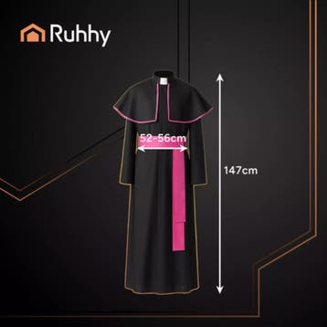 Ruhhy bisschopskostuum XL/XXL – compleet 3delig – zwa, Ophalen of Verzenden, Nieuw