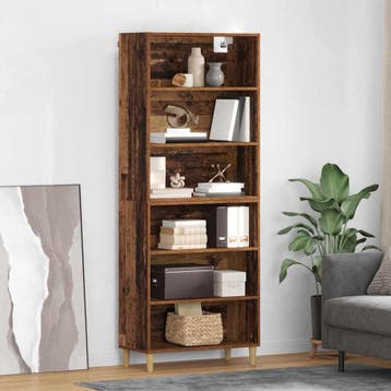 vidaXL buffetkast Oud Hout 69,5 x 32,5 x 180 cm Bewerkt hout, Minder dan 50 cm, Verzenden, Nieuw, Minder dan 100 cm