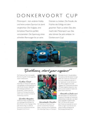 1994 DONKERVOORT CUP LEAFLET DUITS, Boeken, Nieuw, Author