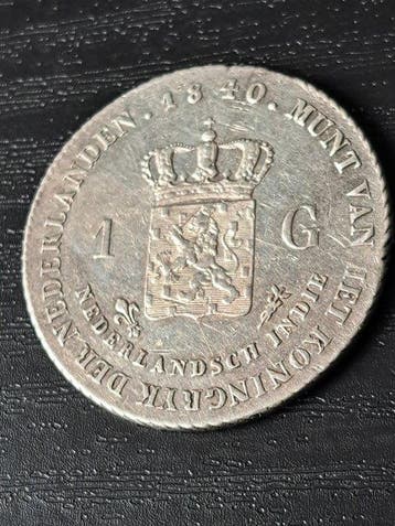 Nederland. Willem I. 1 Gulden 1840 (Zonder minimumprijs)