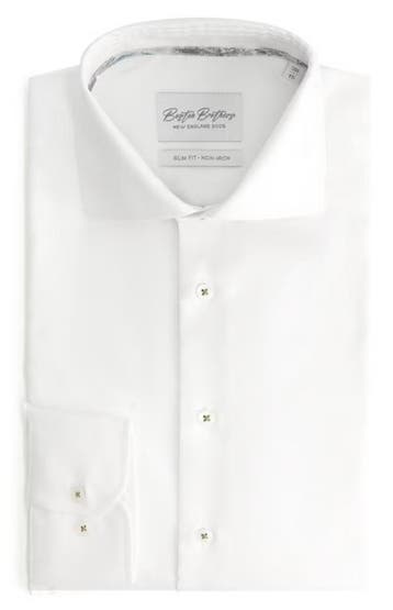 2dekans | Boston Brothers Non-Iron Oxford Overhemd Heren –, Ophalen of Verzenden, Zo goed als nieuw, Wit, Boston Brothers