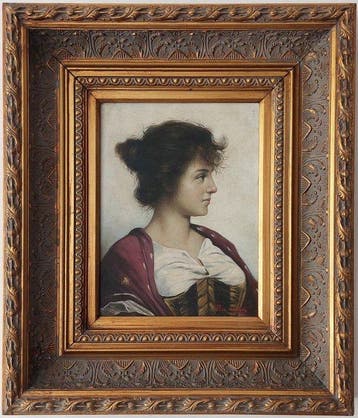 Piero Govoni (XX) - Ritratto giovane donna, Antiek en Kunst, Kunst | Schilderijen | Klassiek