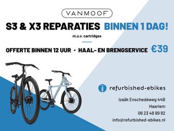 VanMoof Reparatie, Ophaal Service, Ophalen of Verzenden, Zo goed als nieuw, 50 km per accu of meer, Vanmoof