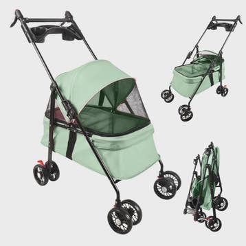 2-in-1 Honden- en Kattenbuggy met Afneembare Reiswieg - Tot, Verzenden, Nieuw