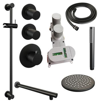 Brauer Black Carving Thermostatische Regendoucheset Inbouw -, Ophalen of Verzenden, Nieuw