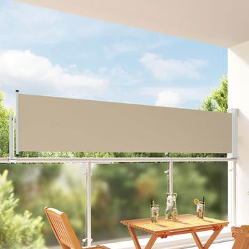 vidaXL Zijkant luifel 80 x 300 cm 100% polyester ijzer staal, Verzenden, Nieuw
