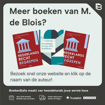 Grondslagen van het recht / 1: Hoofdlijnen / Boom Juridische, Verzenden, Gelezen, M. de Blois
